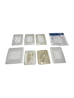 Leviton Switch Plate Shield Lot 8 Pc Clear Acrylic Toggle Cover